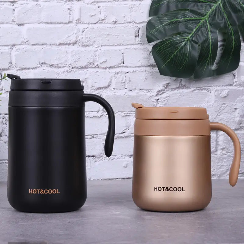 Insulated Stainless Steel Coffee Mug with Handle (11.5oz)