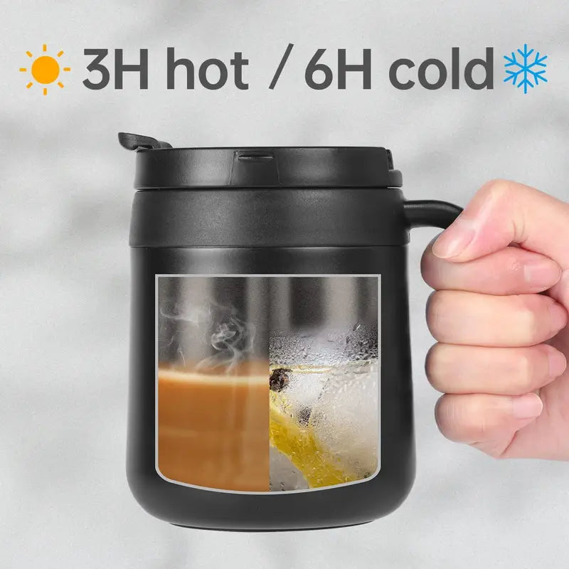 Insulated Stainless Steel Coffee Mug with Handle (11.5oz)